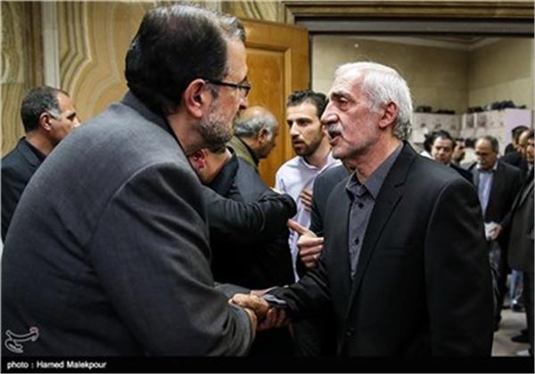 محمد دادکان در مراسم ترحیم میلاد حجت‌الاسلامی و حسین جوادی