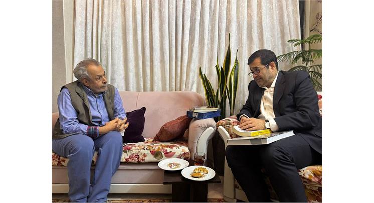 عیادت وزیر ورزش و جوانان از ابراهیم افشار